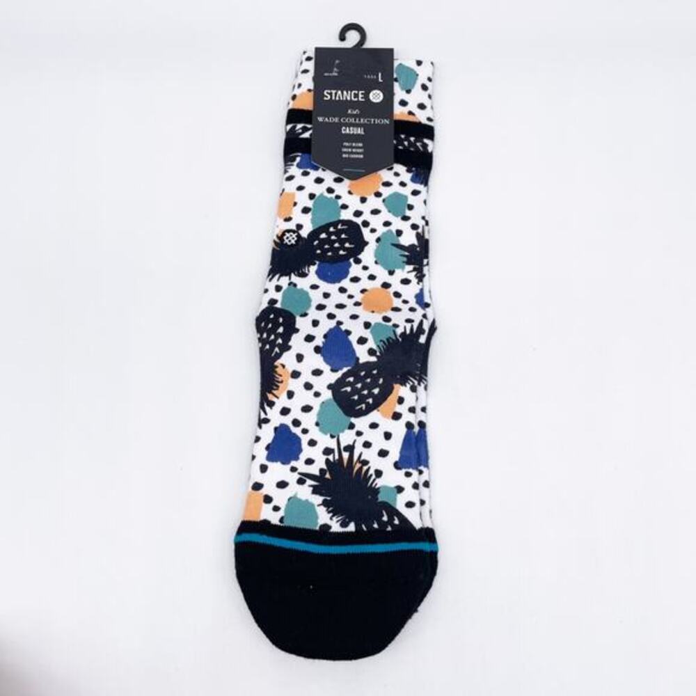 Stance‎ Youth Kids Pineapple Polka Crew Socks Multicolor Size L 3-5.5